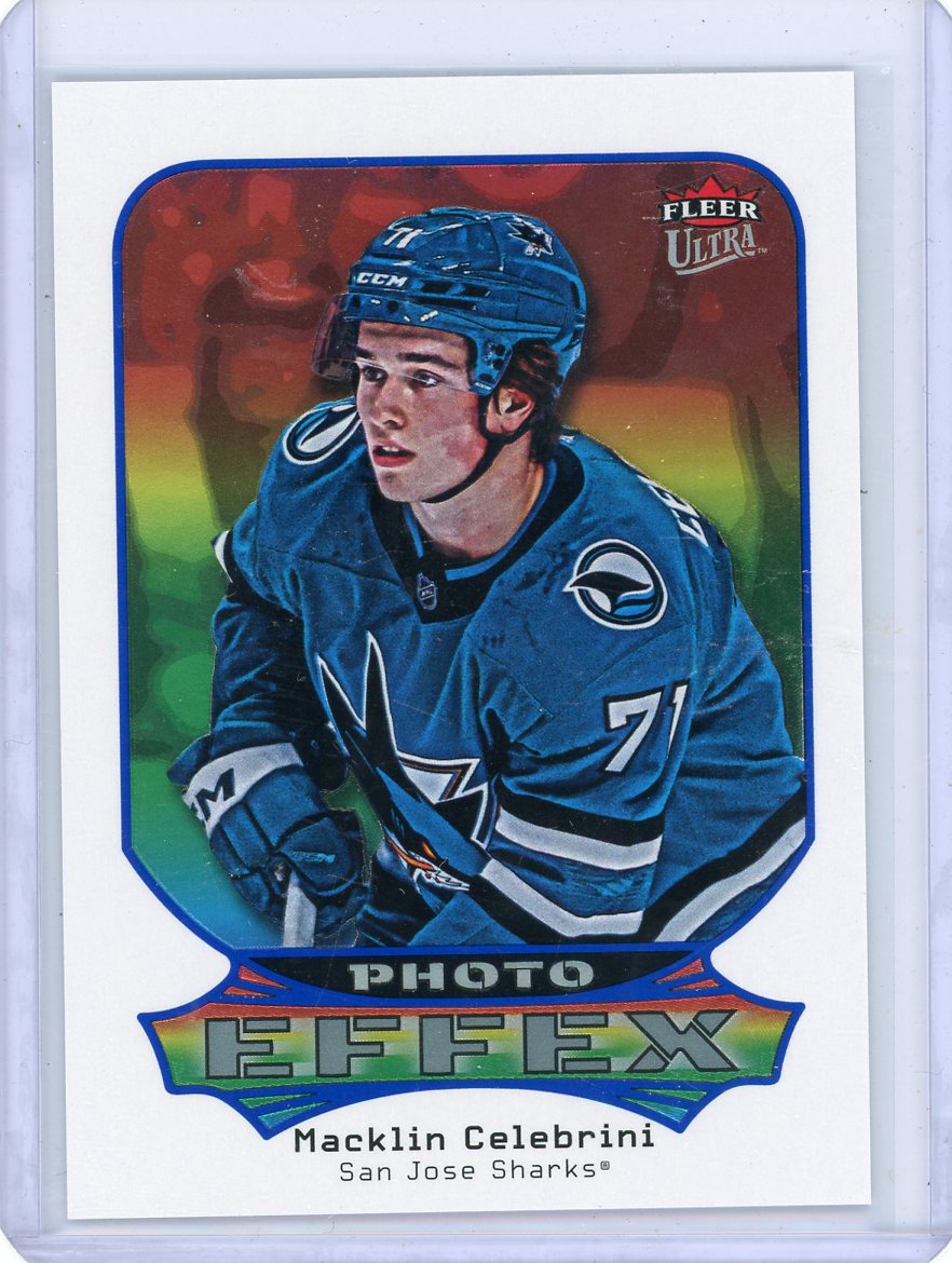 Macklin Celebrini 2024-25 Upper Deck Fleer Ultra Photo Effex RC