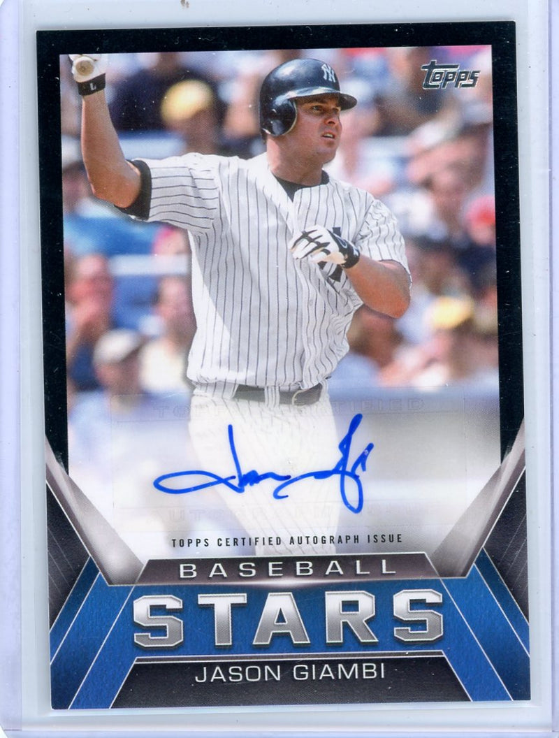 Jason Giambi 2021 Topps Baseball Stars autograph 