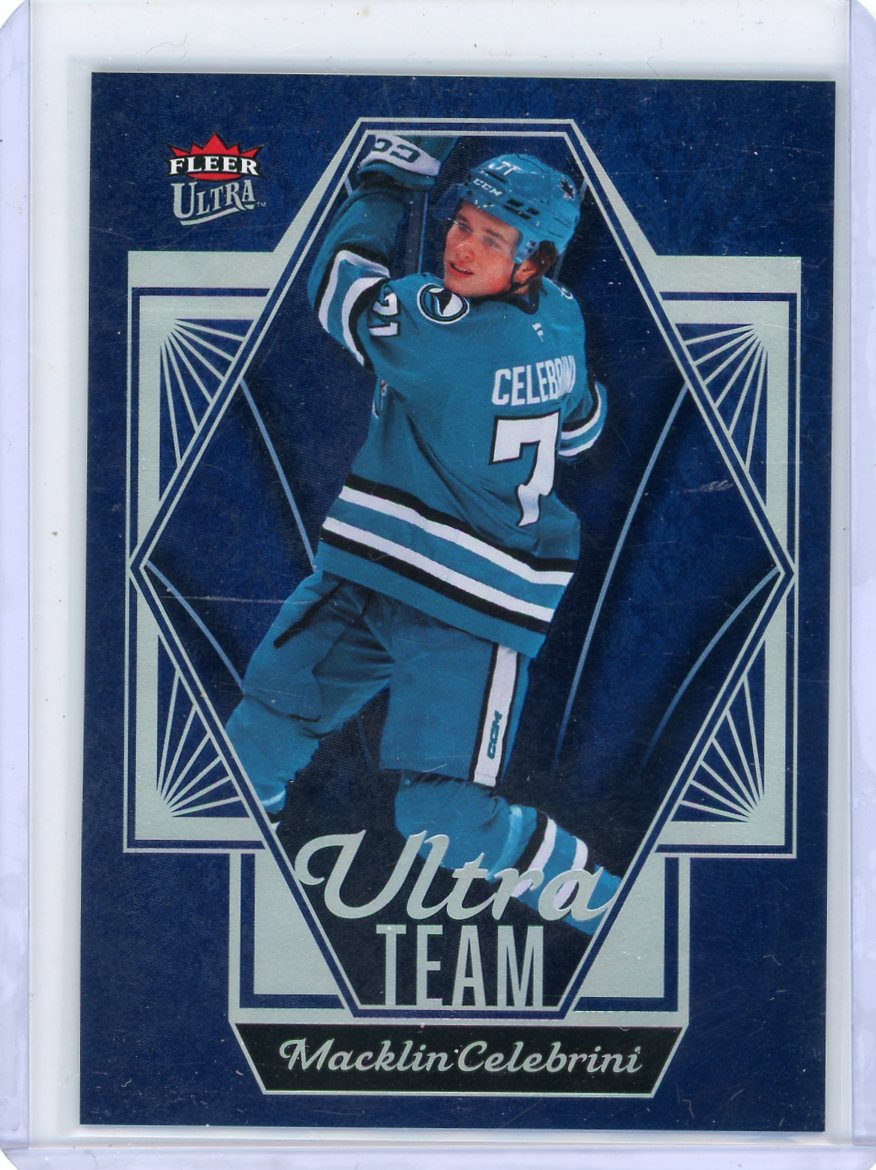 Macklin Celebrini 2024-25 Upper Deck Fleer Ultra Ultra Team RC