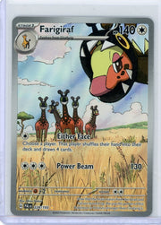 Farigiraf 2023 Pokemon Paldea Evolved Illustration rare #228/193