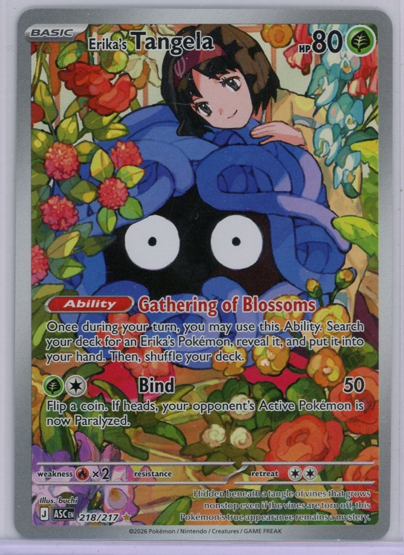Erika's Tangela Pokémon Ascended Heroes Illustration Rare #218/217