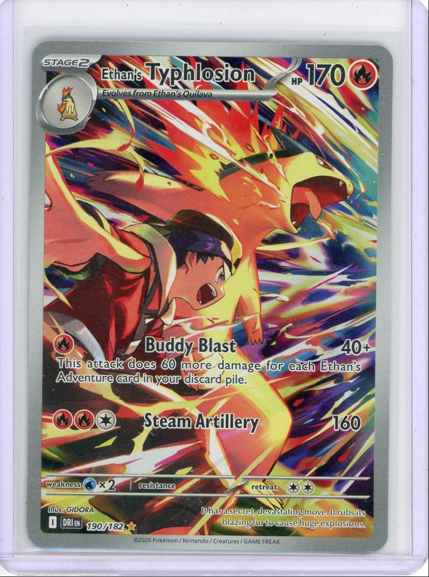 Ethan's Typhlosion Pokémon Destined Rivals Illustration Rare #190/182