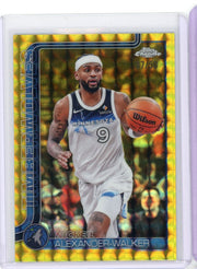 Nickeil Alexander-Walker 2025 Topps Chrome Gold Geometric Refractor #'d 37/50