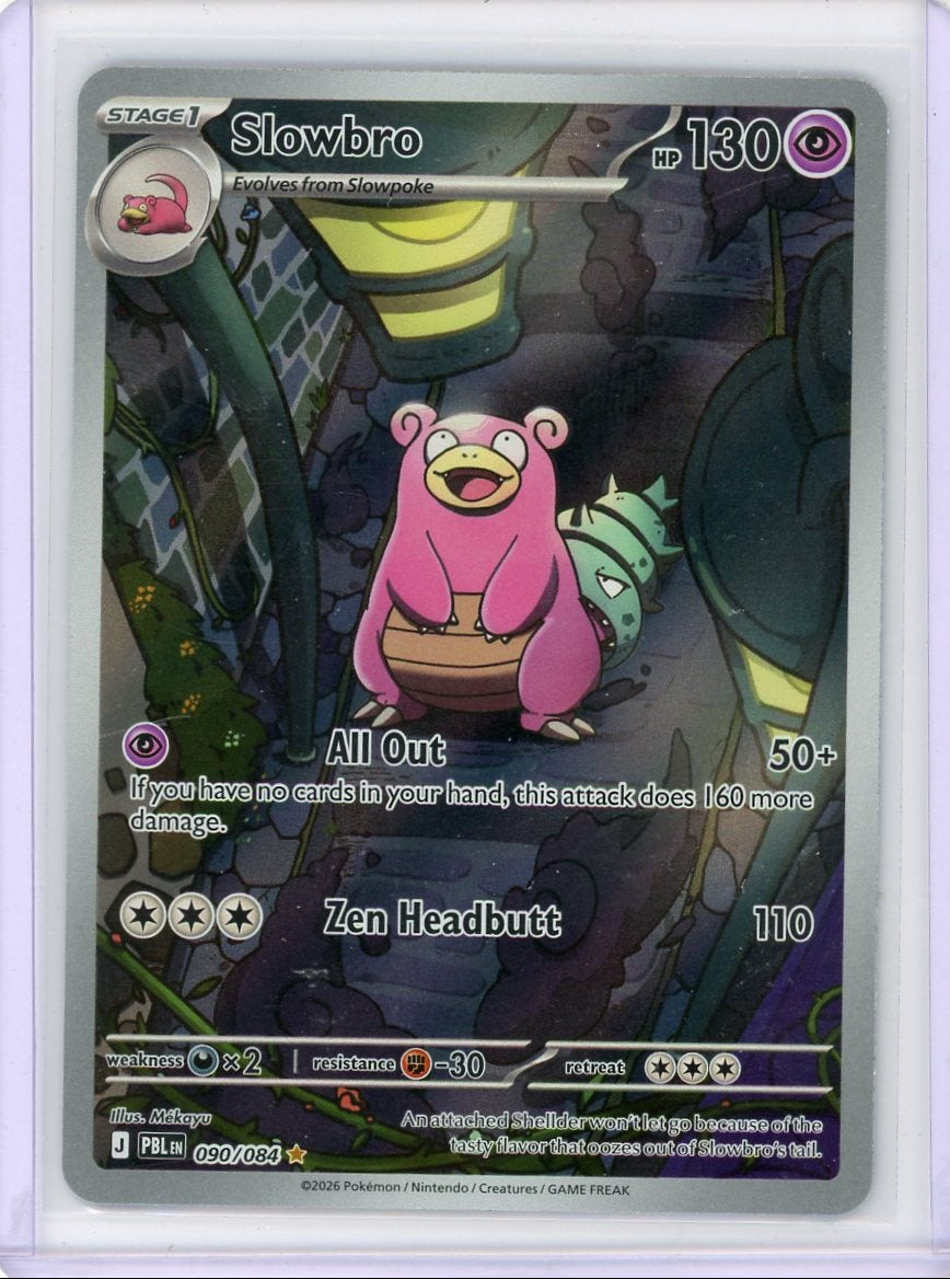 Slowbro Pokémon Pitch Black Illustration Rare #090/084