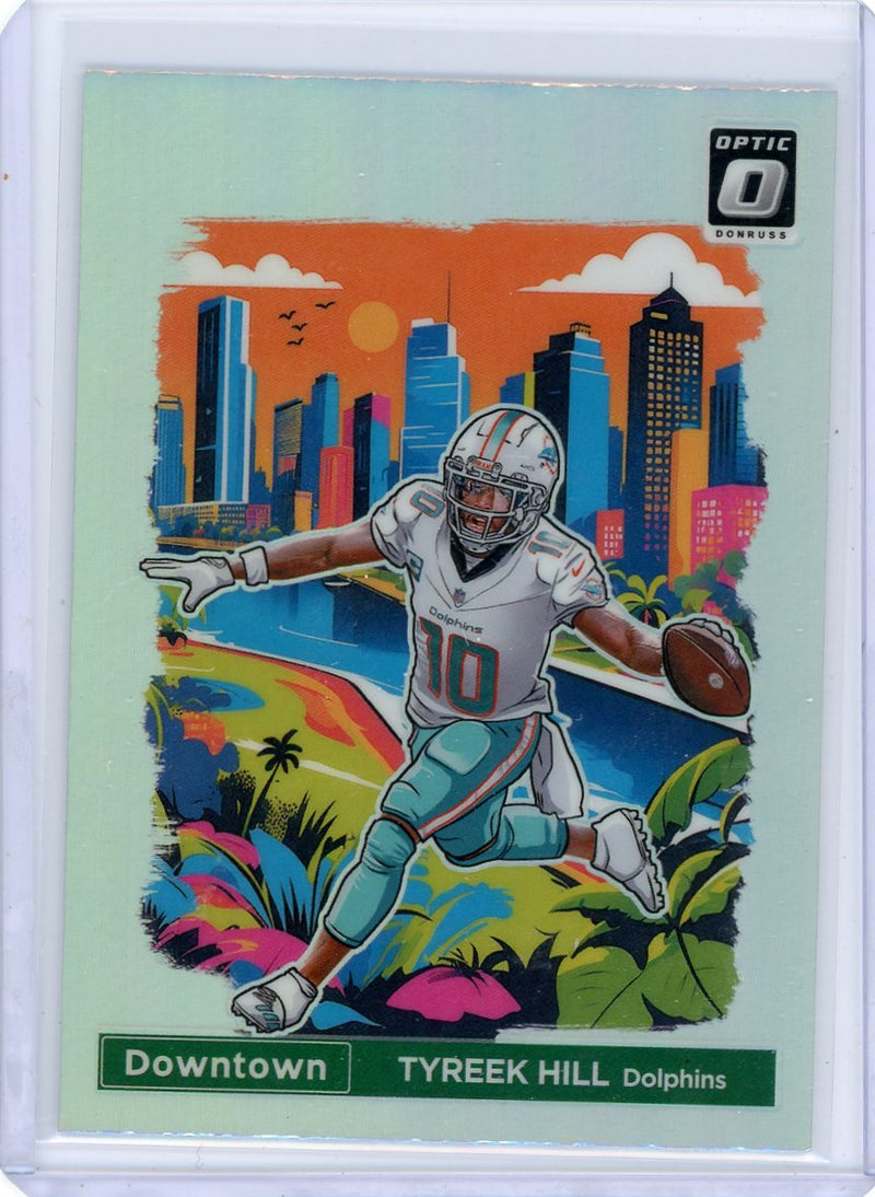 Tyreek Hill 2024 Panini Donruss Optic Downtown SP