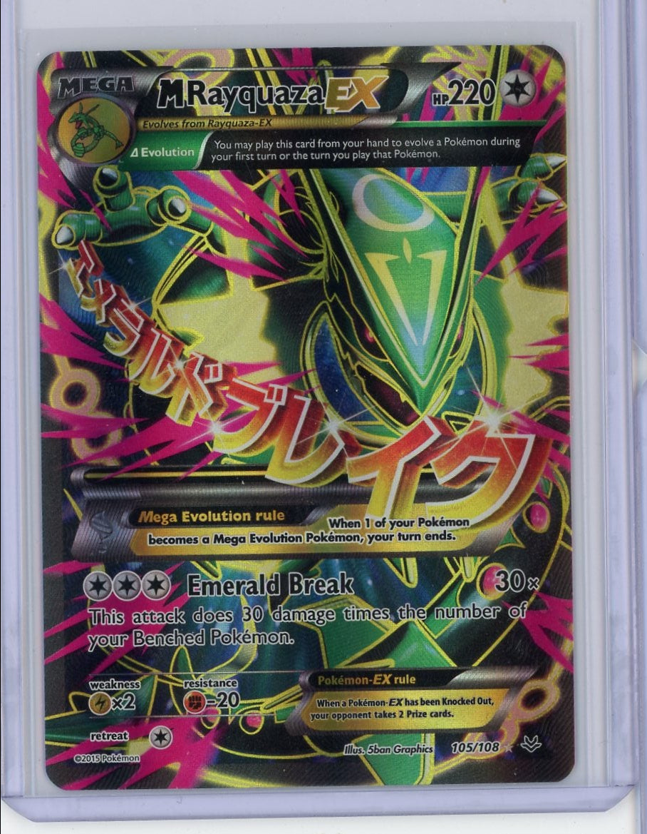 M Rayquaza EX Pokémon XY Roaring Skies 105/108