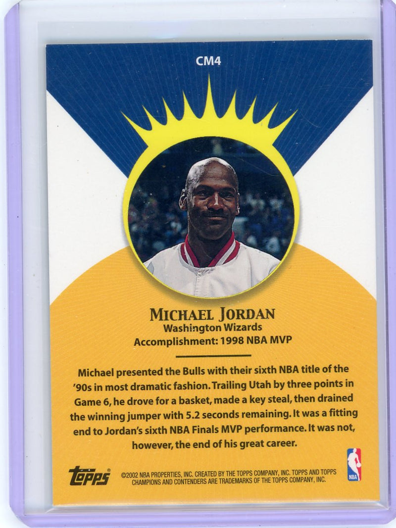 Michael Jordan 2002 Topps TCC Crowning Moment &