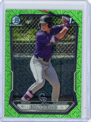 Ethan Holliday 2026 Bowman Chrome 1st Bowman Green Mojo #'d 149/399