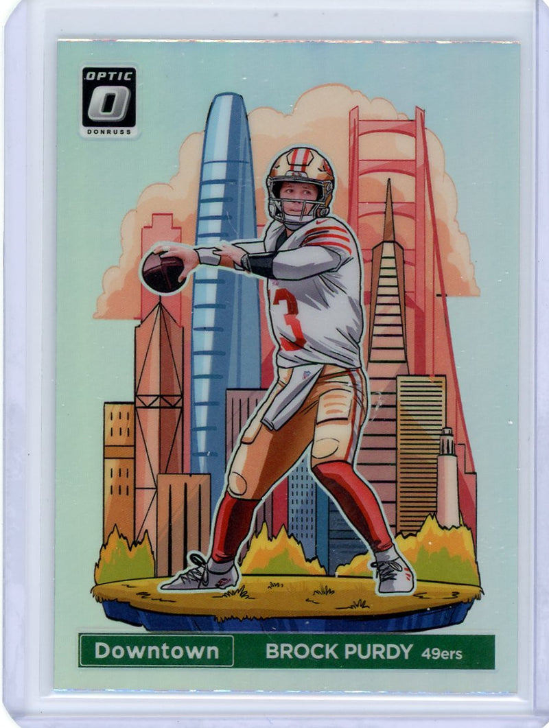 Brock Purdy 2024 Panini Donruss Optic Downtown SP