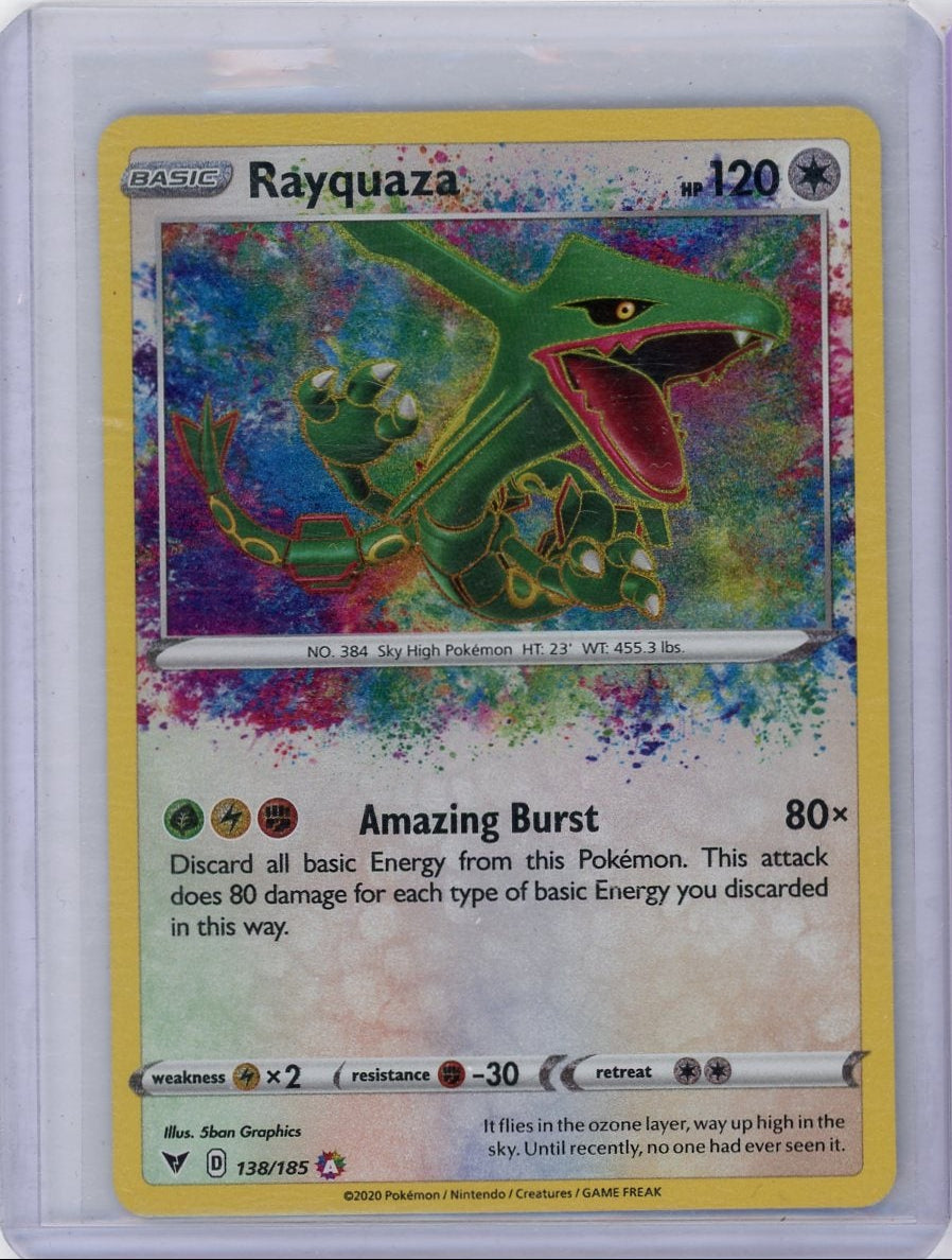 Rayquaza 2020 Pokémon Vivid Voltage Amazing rare holo 138/185