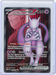 Team Rocket's Mewtwo ex 2025 Pokemon Destined Rivals full art rare holo #213/182