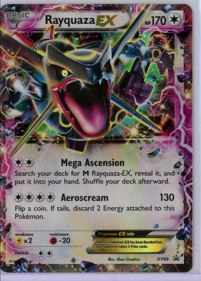 Shiny Rayquaza EX 2015 Pokemon XY Promo #XY69 MP/HP