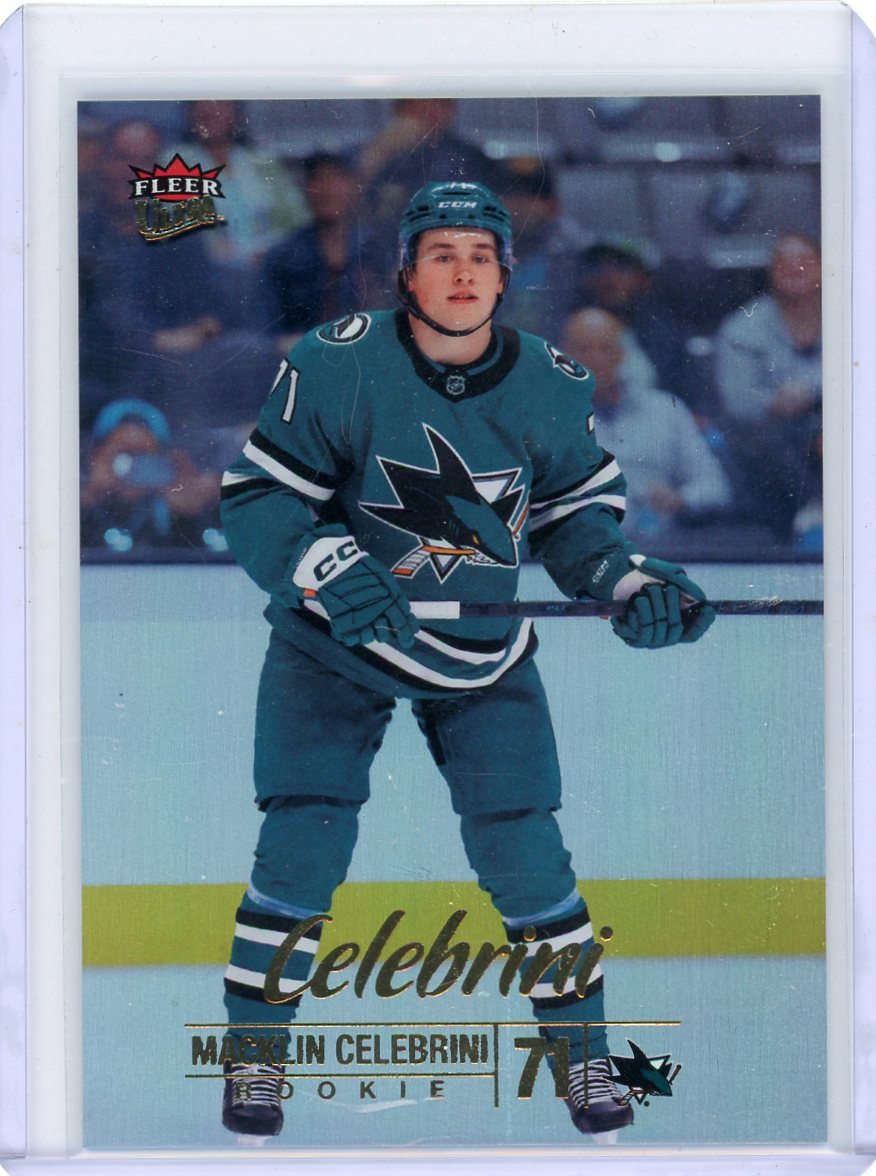 Macklin Celebrini 2024-25 Upper Deck Fleer Ultra rainbow RC