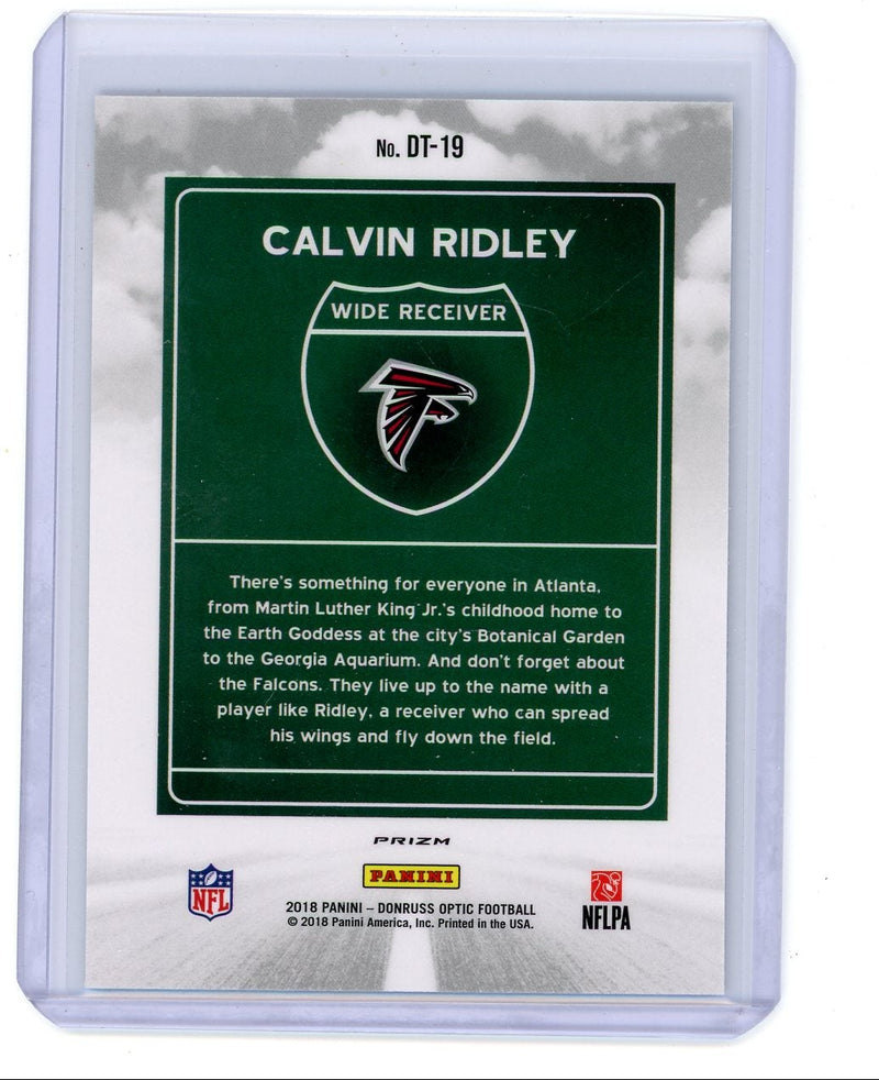 Calvin Ridley 2018 Panini Donruss Optic Downtown SP