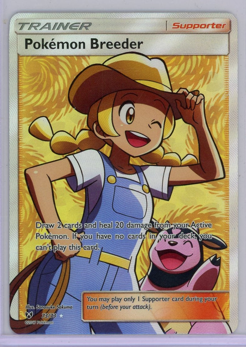 Pokemon Breeder Pokemon Shining Legends Full Art #73/73