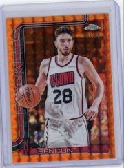 Alperen Sengun 2025 Topps Chrome Orange Geometric Refractor #'d 01/25