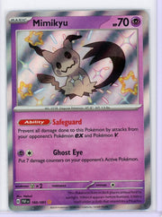 Mimikyu Pokémon Paldean Fates Shiny Rare #160/091