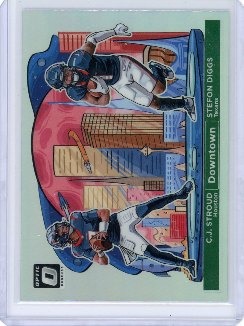 C.J. Stroud/S. Diggs 2024 Panini Donruss Optic Downtown SP
