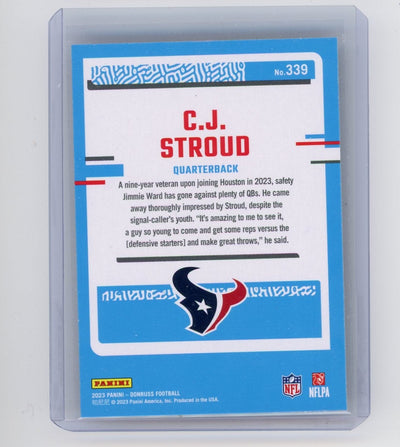 CJ Stroud 2023 Donruss rated rookie card