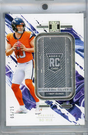 Bo Nix 2024 Impeccable Fine Silver 1 Troy Ounce RC #'d 05/25