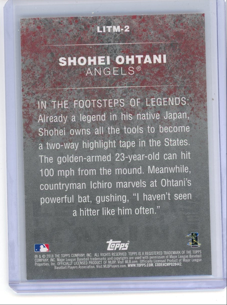 Shohei Ohtani 2018 Topps Series 2 Legends In The Making RC