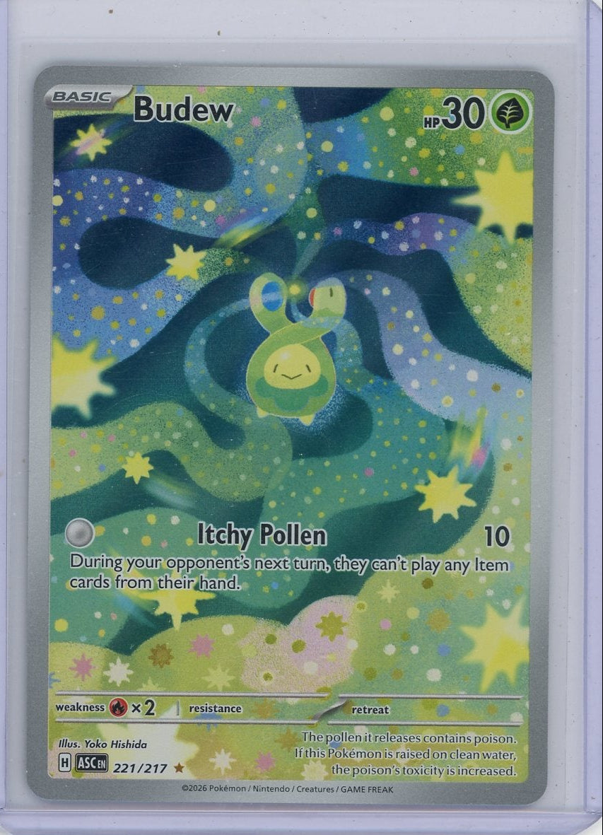 Budew 2026 Pokémon Ascended Heroes Illustration rare #221/217