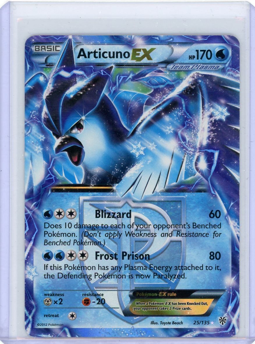Articuno ex 2012 Pokemon Plasma Storm rare holo #25/135