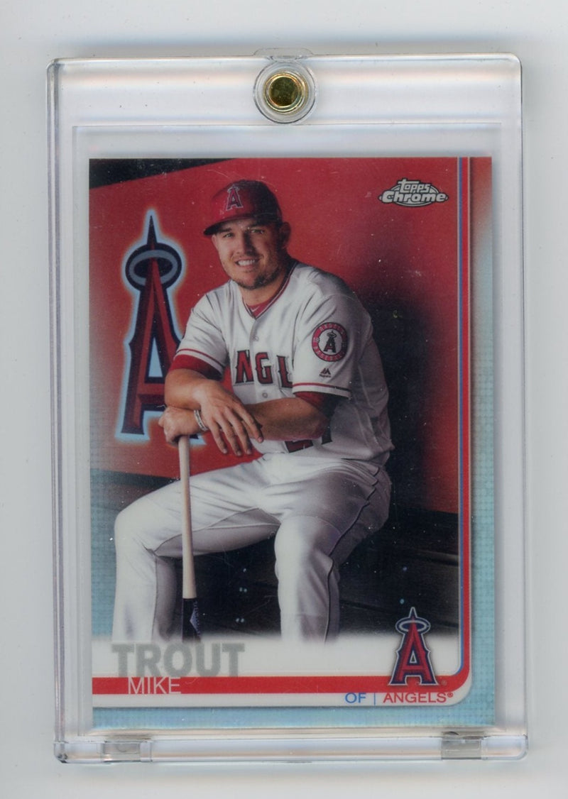 Mike Trout 2019 Topps Chrome SP image variation 