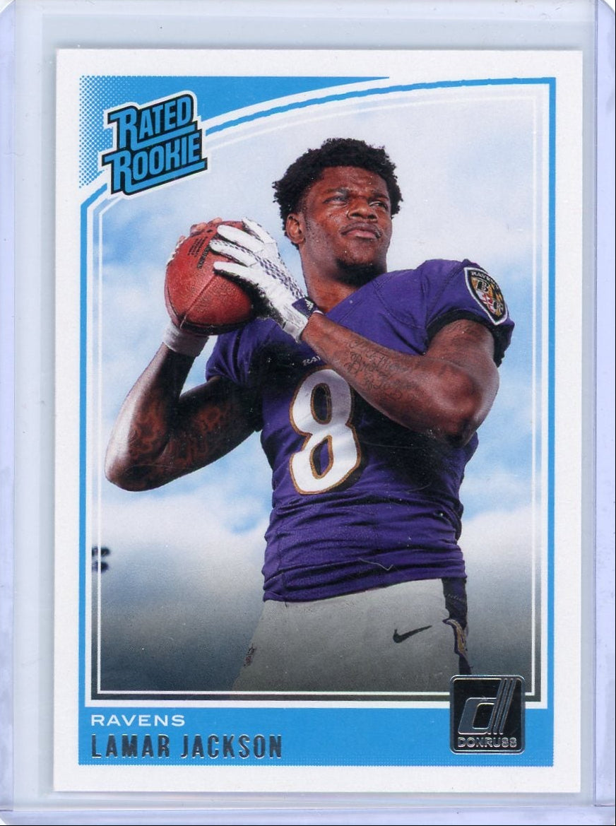 Lamar Jackson 2018 Panini Donruss Rated Rookie