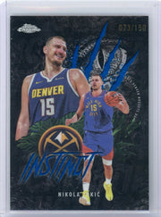 Nikola Jokic 2025 Topps Chrome Instinct Refractor #'d 073/150