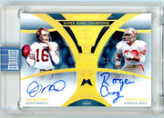 Joe Montana Roger Craig 2024 Panini Eminence (sealed) Super Bowl Champions dual autograph #'d 05/10
