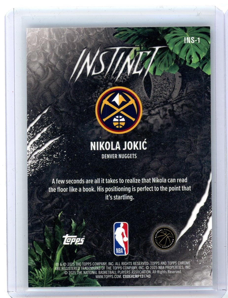 Nikola Jokic 2025 Topps Chrome Instinct Refractor #'d 073/150
