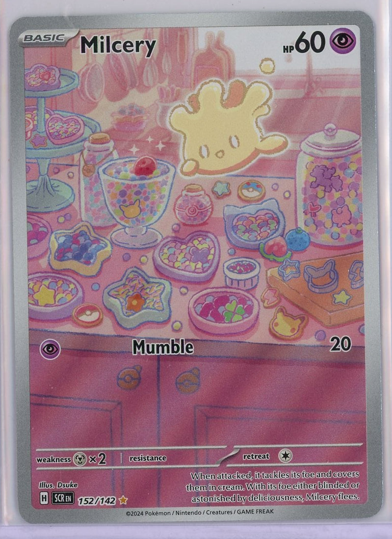 Milcery Pokémon Stellar Crown Illustration Rare #152/142
