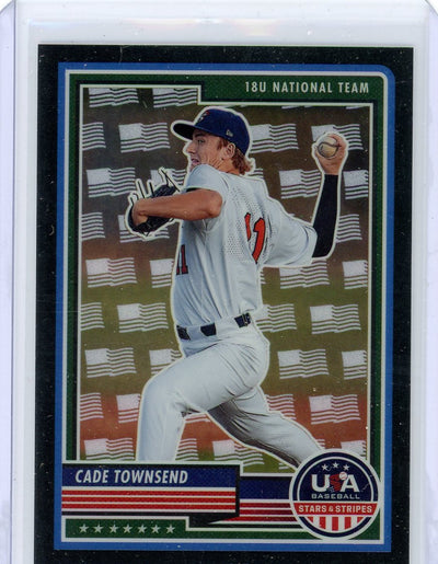 Cade Townsend 2023 Panini USA Baseball Stars & Stripes USA Flag #'d 4/5