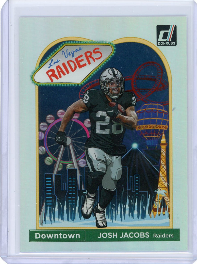 Josh Jacobs 2023 Panini Donruss Downtown SP