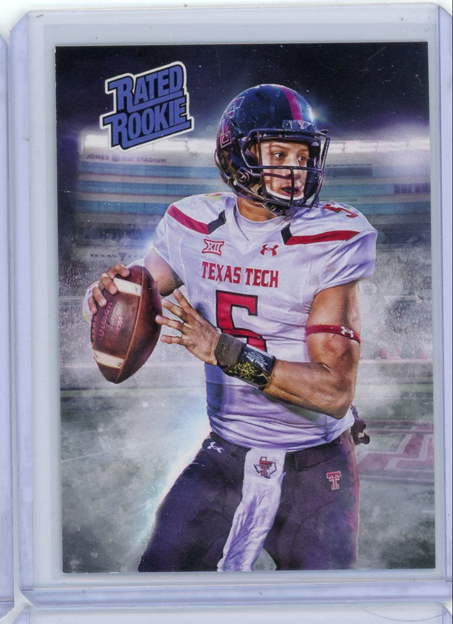 Patrick Mahomes 2017 Rated Rookie Collegiate