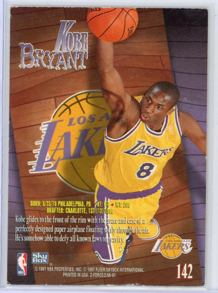 Kobe Bryant 1997 Skybox Z-Force #142