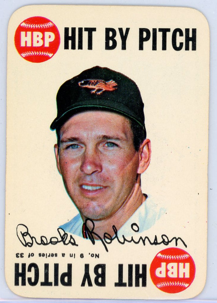 Brooks Robinson 1968 Playing Card "Hit By Pitch"