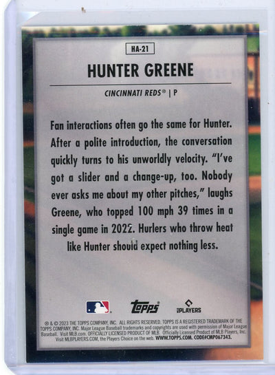 Hunter Greene 2023 Topps Home Field Advantage
