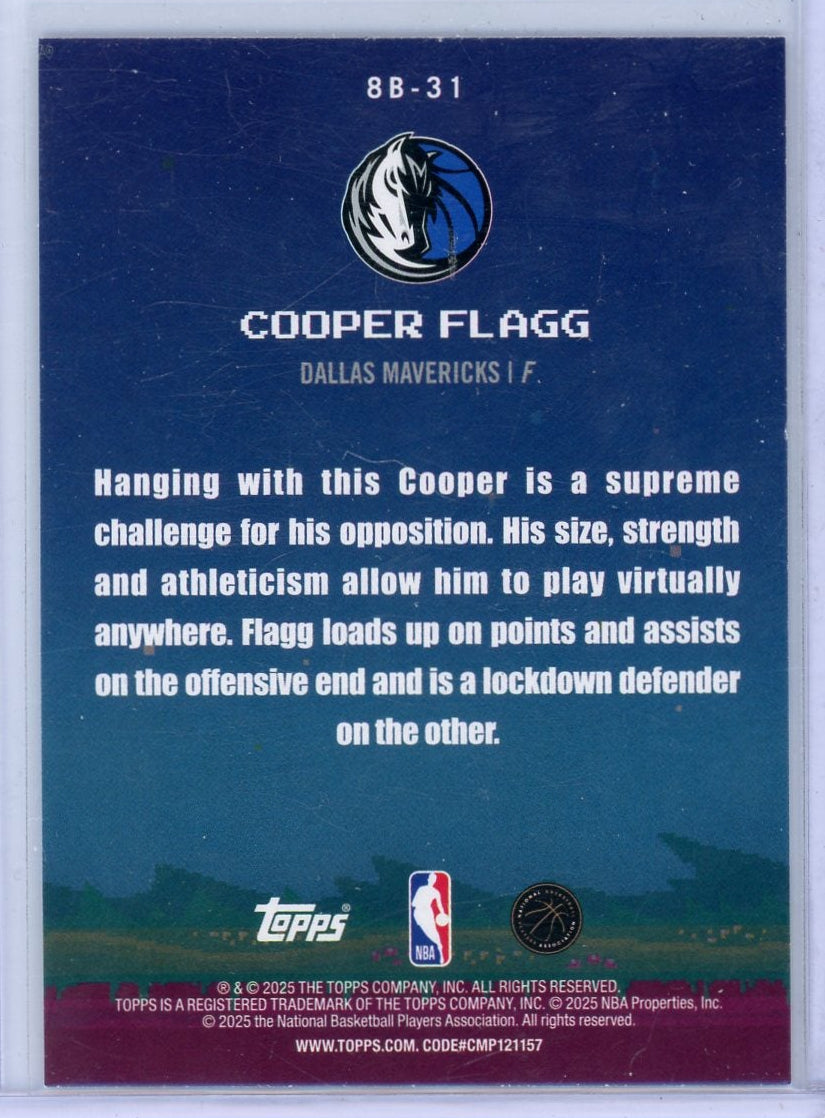 Cooper Flagg 2025-26 Topps Flagship 8-Bit Ballers RC