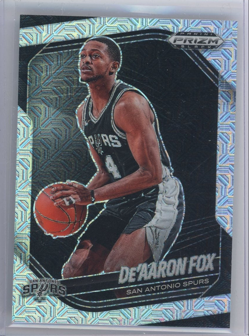 De'Aaron Fox 2024 Panini Prizm Black Mojo Refractor #'d 22/25