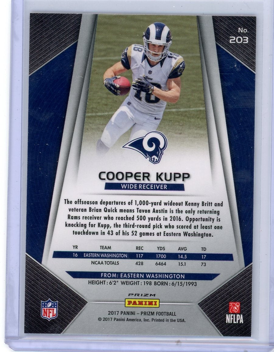 Cooper Kupp 2017 Panini Prizm Red White & Blue Rookie