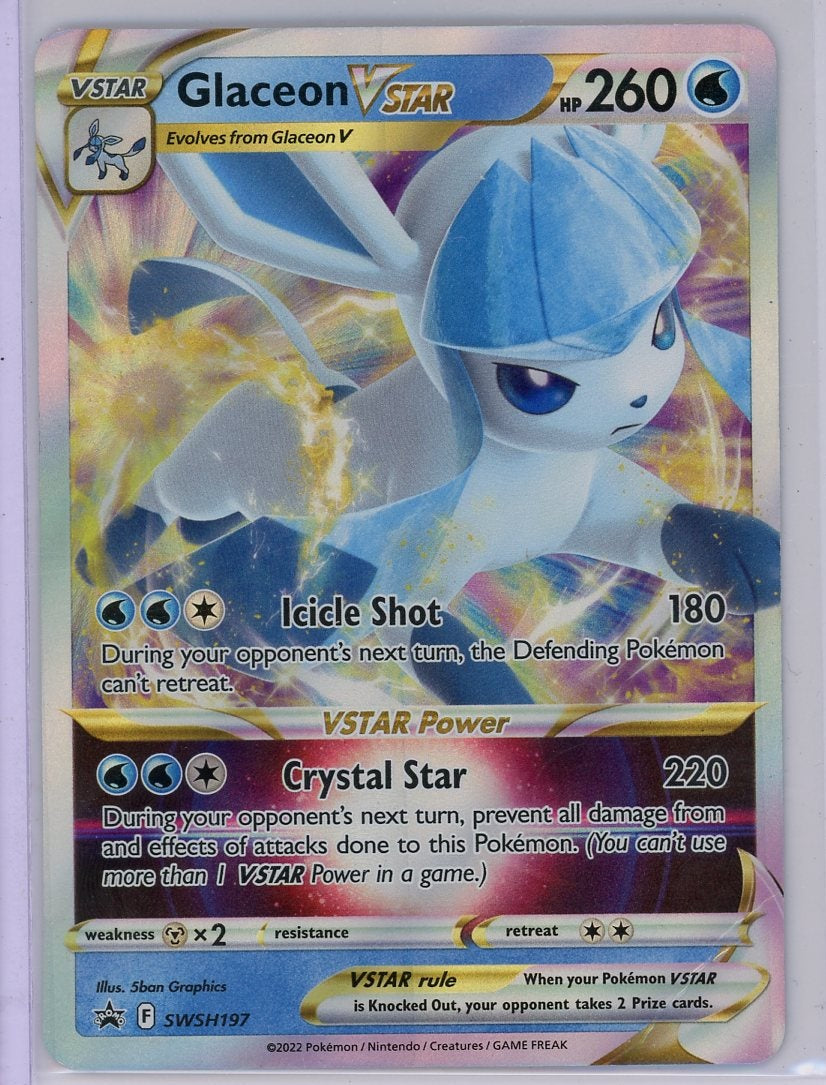 Glaceon VSTAR 2022 Pokémon promo card SWSH197 LP/MP