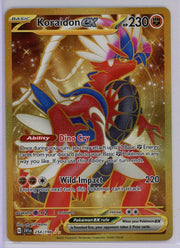 Koraidon ex Pokémon Scarlet & Violet Gold Secret Rare #254/198