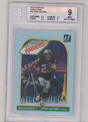 Josh Jacobs 2023 Panini Donruss Downtown BGS 9