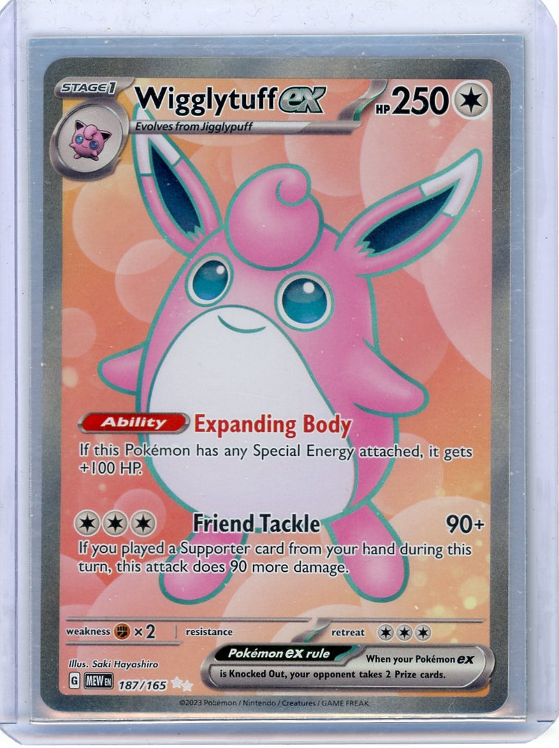 Wigglytuff EX 2023 Pokemon rare holo 187/165