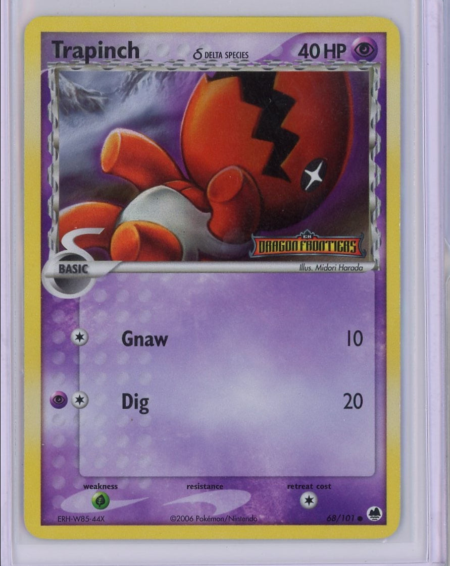 Trapinch 2006 Pokemon Dragon Frontiers reverse holo (stamp) #68/101