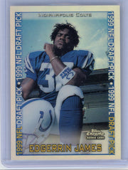 Edgerrin James 1999 Topps Chrome refractor RC