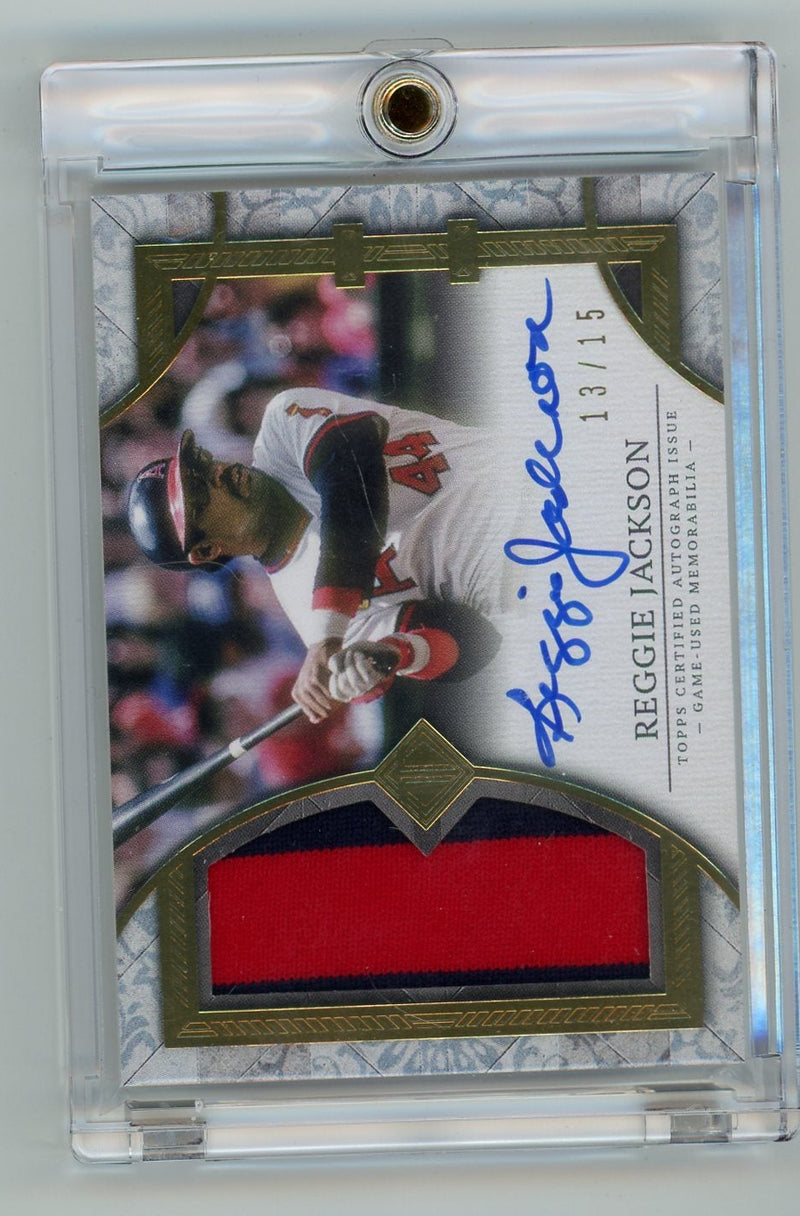 Reggie Jackson 2024 Topps Transcendent autograph game-used jersey relic 