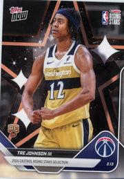Tre Johnson III 2026 Topps NOW Rising Stars rookie card #RS11